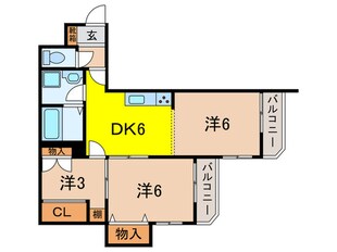 アプリーレ御影の物件間取画像